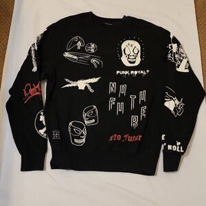 Punk royal man's pullover small